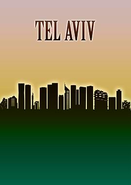 Tel Aviv Skyline Minimal