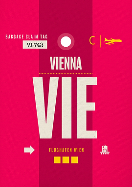 Vienna Airport Code Tag
