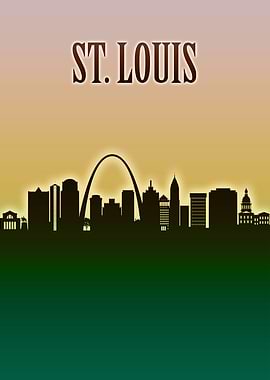 St Louis Skyline Minimal