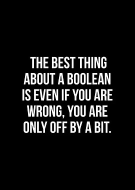 Boolean coding joke