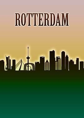 Rotterdam Skyline Minimal