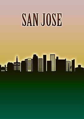 San Jose Skyline Minimal