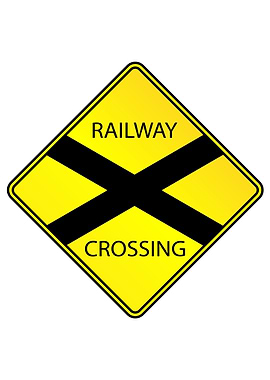 Railway Crossing Sign