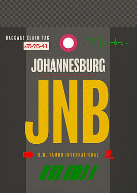 Johannesburg JNB Code Tag