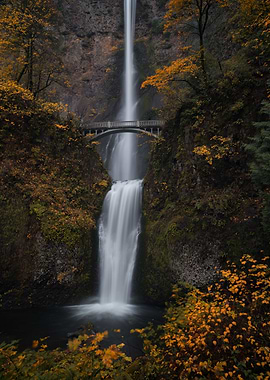 Autumn at Multnomah Falls