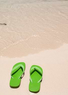Flip Flops On The Beach