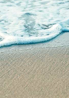 Soft Wave Of The Sea On Th