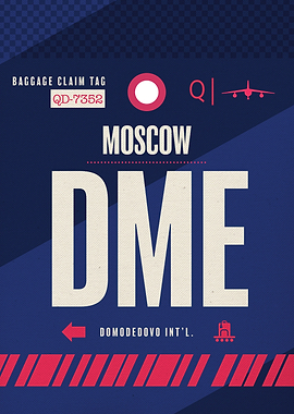 Moscow DME Russia Code Tag