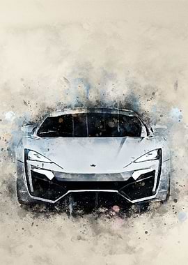 The Lykan Hypersport white