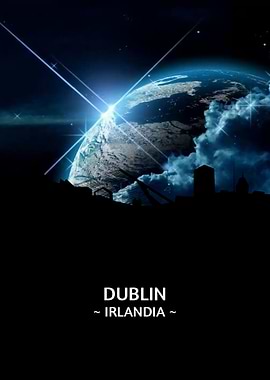 Dublin Irlandia Skyline