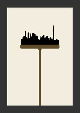 Dubai skyline brush
