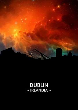 Dublin Irlandia Skyline