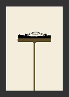 Sydney skyline brush