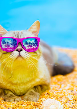 Cat Wearing Sunglasses Rel