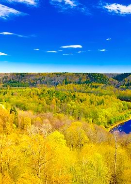 Spring Landscape In Siguld