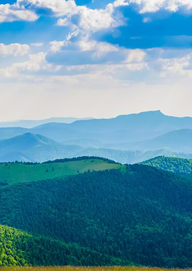 Slovakian Mountains In Sum