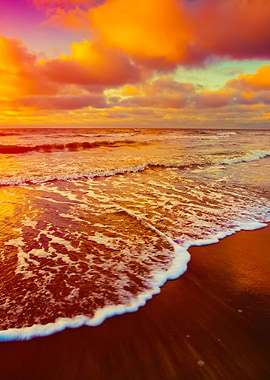 Sunset Over Sea With Oncom