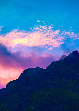 Silhouette Of The Mountain