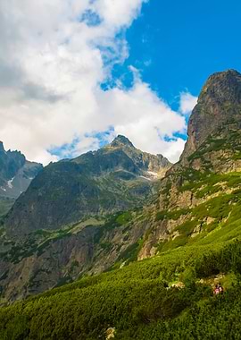 Foggy And Cloudy Mountains