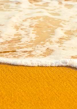 Soft Wave Of The Sea On Th