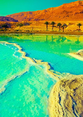 Dead Sea Salty Shore