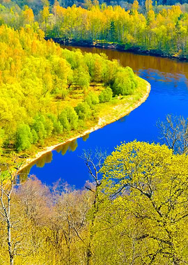 Spring Landscape In Siguld