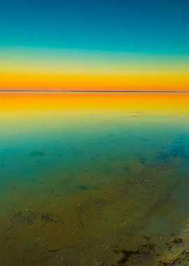 Beautiful Beach Before Sun