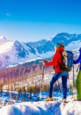 Young Couple On A Hike