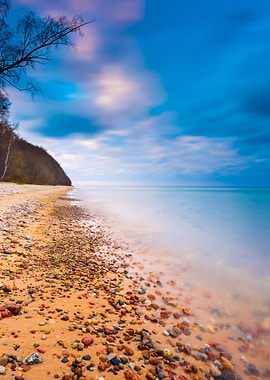 Rocky Sea Shore At Sunrise