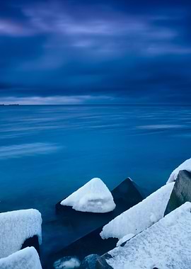 Baltic Sea In Winter In Dr
