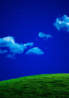 Fantasy Landscape At Night