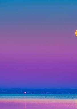 Wane Over Sea Moon Over Ba