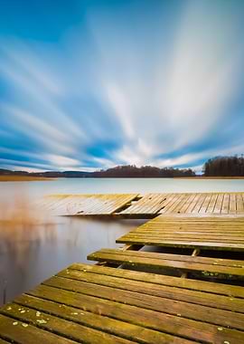 Lake With Jetty Long Expos