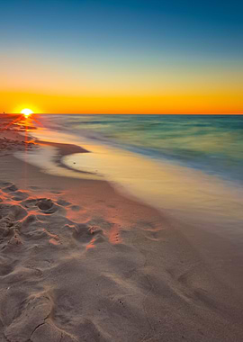 Baltic Sea Shore After Sun