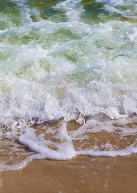 Close Up Of Sea Waves Spla