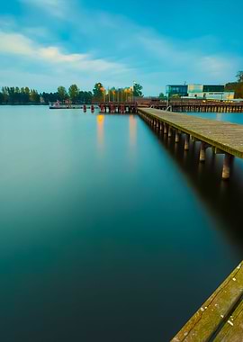 Wooden Jetty On City Beach