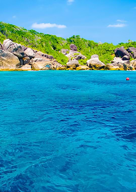 Beautiful Blue Sea From So