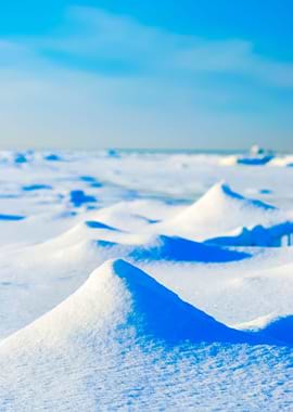 Ice Desert Winter Landscap