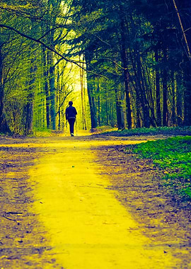 People Play Sport In Fores