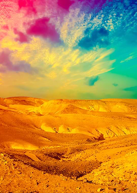 Mountainous Desert With Co