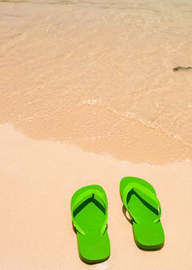 Flip Flops On The Beach