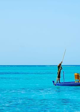 Typical Maldivian Boat On