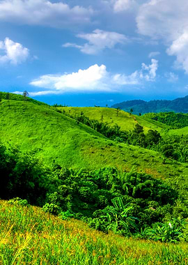 Green Mountain On Cloud Na