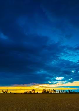 Summer Landscape With Stor