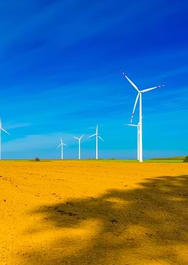 Plowed Fields And Wind Far