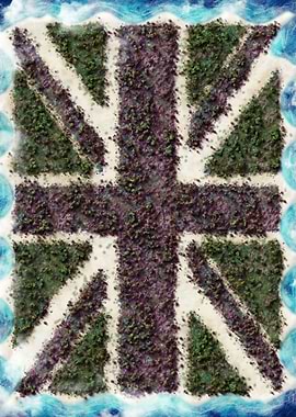 United Kingdom Flag Island