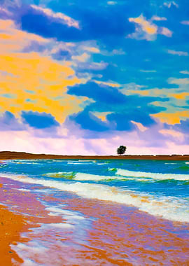 Beautiful Desert Beach At