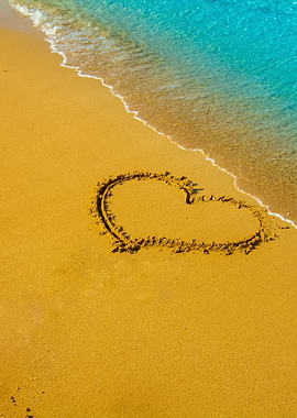 Heart Inscripted On The Be