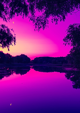 Magical Purple Sunrise Ove