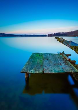Lake Landscape With Small
